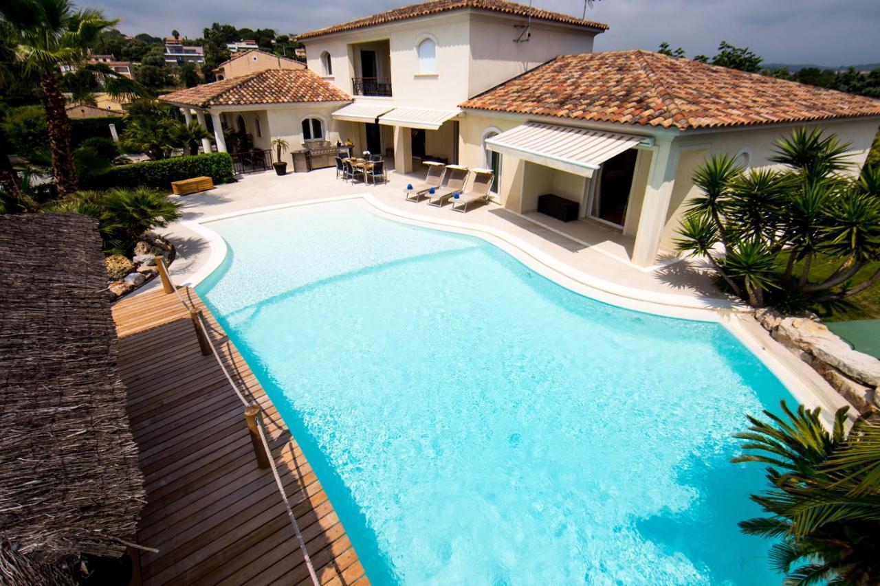 El Paradisio Splendid 5 Stars Villa Atypical In Antibes With Overflowing Swiming Pool Kültér fotó